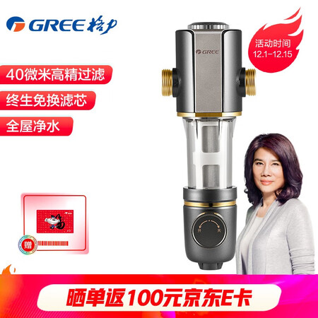 格力家用前置过滤器全屋中央净水器WTE-QZBW04怎么样?质量好吗?