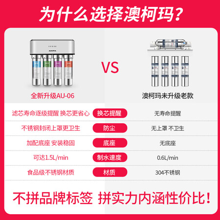 澳柯玛净水器自来水过滤器 AU-0603超滤净水机怎么样?是品牌吗?