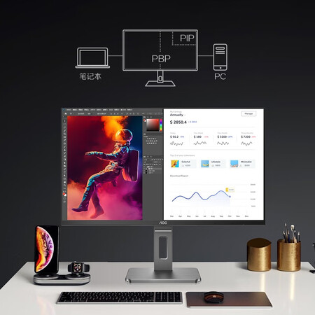 AOC 28英寸 4K 10Bit IPS广色域显示器U28P2UBS怎么样?测试如何?