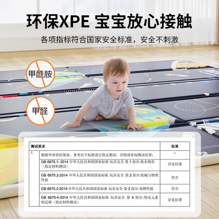 入手体验M-CASTLE婴儿爬爬垫宝宝折叠爬行垫加厚XPE儿童防用户反馈如何？真实感受咋样！