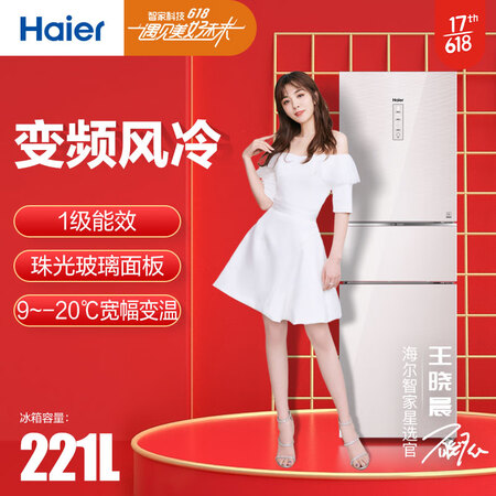 海尔bcd221wdecu1与美的230哪个好?有区别没有?