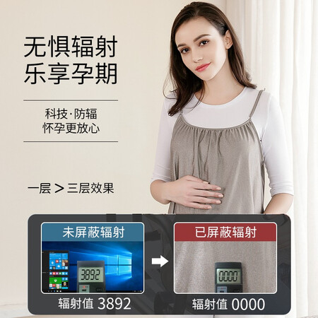 良心体验感受朵雅(DUO YA)防辐射服孕妇装银纤维吊带上班围裙内穿肚兜大价格是多少？看看三周感受告知！