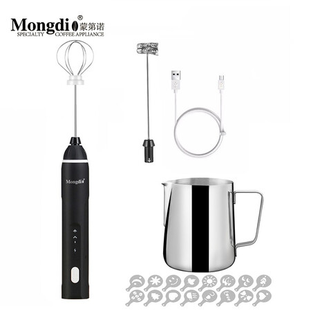 开箱评测Mogdio奶泡打发器 奶泡机电动手持打奶泡器打奶器有谁用过没有？谁知道呀？！