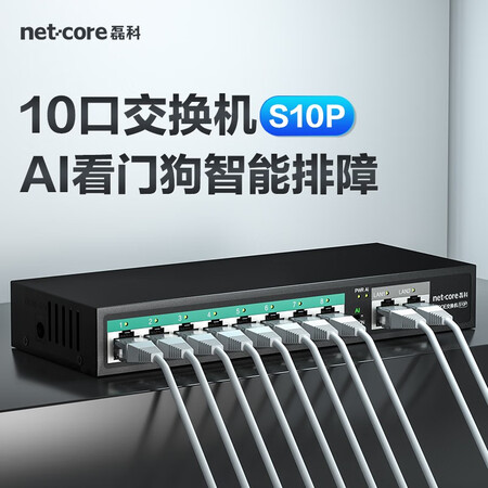 使用体验分享磊科（etcore）S10P 10口百兆POE交换机 企业安防监控摄像真的好不？交流一个月经验分享！