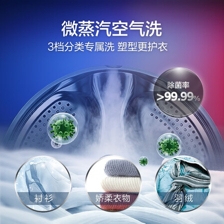 海尔晶彩系列 10KG变频滚筒洗衣机EG100HBDC7SU1怎么样？属于什么档次？