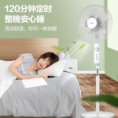 请教体验海尔（Haier） 电风扇家用落地扇轻音风扇大风量远距客厅谁用过没有呢？最诚实的点评评价！