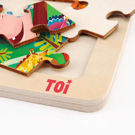 分享曝光TOITOI 儿童木质拼图48片森林动物故事质量靠谱吗？告知两周经验分享！