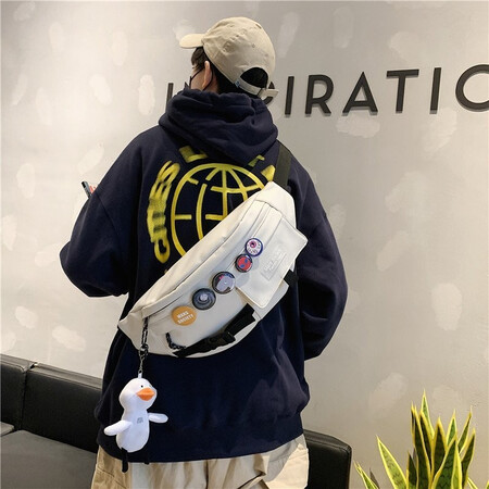 图文体验朗斐胸包男女斜挎包is背包百搭运动大容量男士单肩包学生真实感受质量？入手曝光评测！！