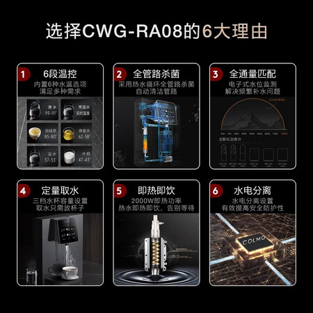 COLMO EVO系列家用管线机壁挂式饮水机CWG-RA08怎么样?性价比高吗?