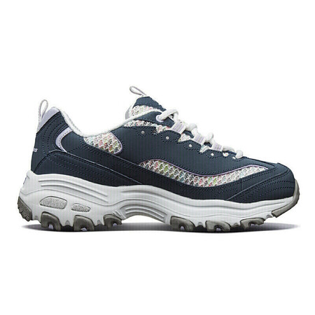 探索感受斯凯奇（Skechers）女彩色流线熊猫鞋潮流厚底老爹鞋13144感觉如何？用了半个月心得分享！