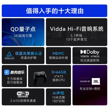 海信Vidda 65V5G怎么样？属于什么档次？