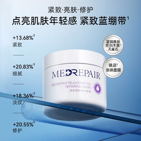 行业人剖析【专享价】米蓓尔（MedRepair）轻龄紧致修护面膜蓝绷带涂抹式质量评测好不好用？良心点评反馈！