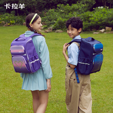 高手曝光卡拉羊（KALA·Y）书包小学生1-3-6年级儿童背包男孩女减负是真的很优质吗？用了一周真相分享！