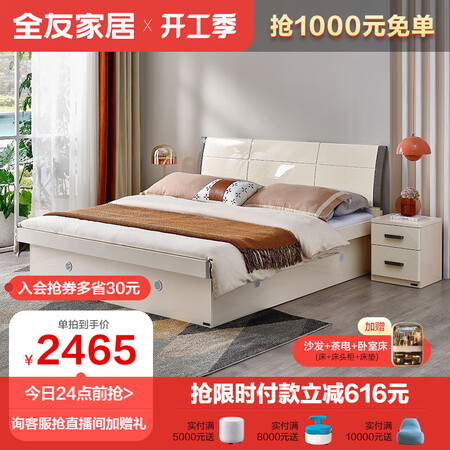 全友1.8米板式床怎么样？质量好不好？