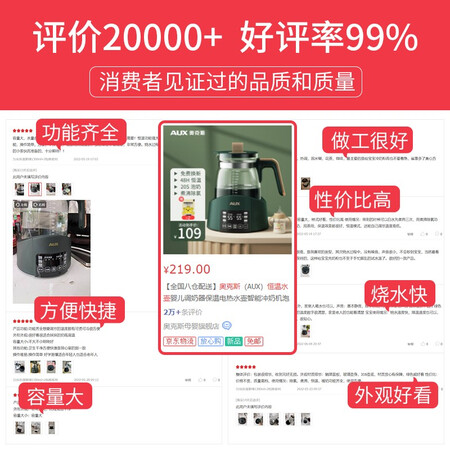 优缺点感受奥克斯（AUX）【全国八仓配送】恒温水壶婴儿调奶是不是真的好呢？三个月使用揭秘质量内幕！