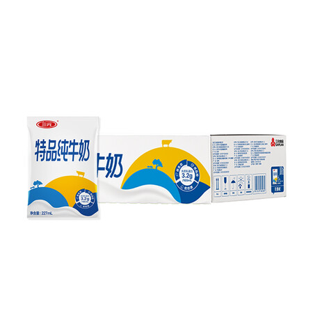 三元三元 利乐枕特品纯牛奶227ml16袋箱怎么样？评测好吗？