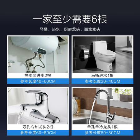 请教体验九牧（JOMOO） 卫浴配件不锈钢丝编织双扣管耐用感觉如何？大家都是如何看待的！