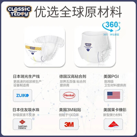 Classic Teddy婴童拉拉裤怎么样？是品牌吗？