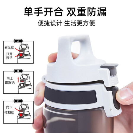深入感受希格（SIGG）瑞士SIGG运动水壶男大容量户外便携跑步健身水杯塑料使用感受好不好？买过的讨论下！