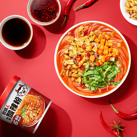 已经入手感受食族人 酸辣粉130g3爆肚粉150g3组合6桶装 米粉米线粉丝夜宵方便速食使用评测真的好吗？都来看看如何吧！