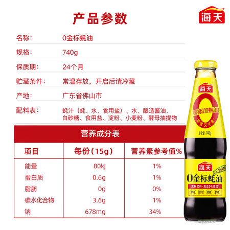 海天0金标蚝油740g口碑如何-海天0金标蚝油740g用户真实反馈与优缺点分析_http://www.meifudie.com_好物_第5张