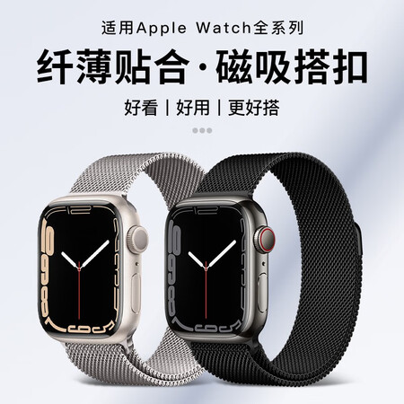 倾晨 适用苹果手表表带apple watch米兰尼斯iwatch ultr是否值得买_http://www.meifudie.com_好物_第2张