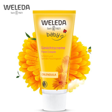 图文评测维蕾德(WELEDA)金盏花婴儿面霜 宝宝滋润露50ml 儿童润肤乳霜如何怎么样？分享一星期真相分享！