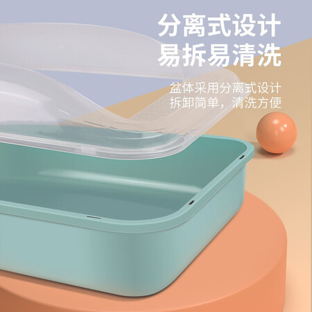 使用比较憨憨宠 猫砂盆特大号猫厕所半封闭猫沙盆幼猫成猫防外溅还可以吗？入手两个月心得分享！