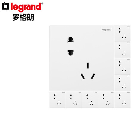 分享分析罗格朗（LEGRAND）电工电料仕典系列玉兰白10a大间距二三质量真实如何？图文评测详情如何！