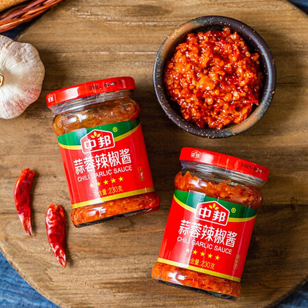 说说点评体验中邦 辣椒酱 拌饭拌面酱下饭菜剁椒调味酱料蒜蓉辣椒酱230评测怎么样？评测两周经验分享！