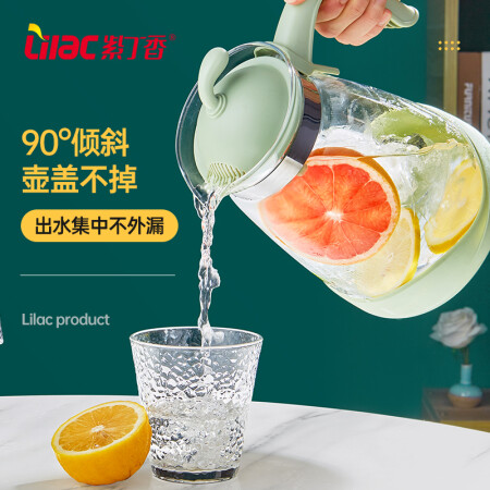 紫丁香 凉水壶耐热玻璃杯子冷水壶果汁壶加厚玻璃杯茶具质量评测好不好用_http://www.meifudie.com_好物_第4张