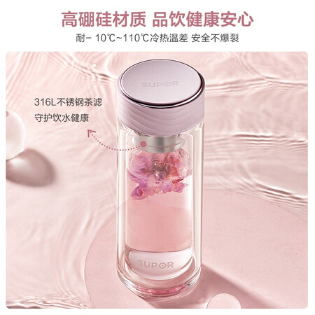 解疑说说苏泊尔（SUPOR） 双层杯子女男士商务车载水杯办公室泡茶优缺点揭露评测？使用报告曝光评测！