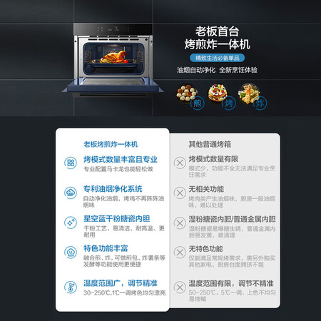 嵌入式烤煎炸一体机老板CQ980A怎么样？是品牌吗？