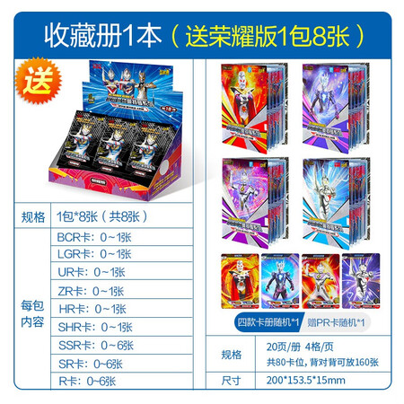 老司机爆料卡游（Kayou）荣耀版第18弹奥特曼卡片豪华版31弹BCRZR满星金卡全套卡牌收划算不划算？交流三周真相分享！