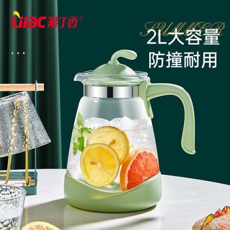 紫丁香 凉水壶耐热玻璃杯子冷水壶果汁壶加厚玻璃杯茶具质量评测好不好用_http://www.meifudie.com_好物_第1张