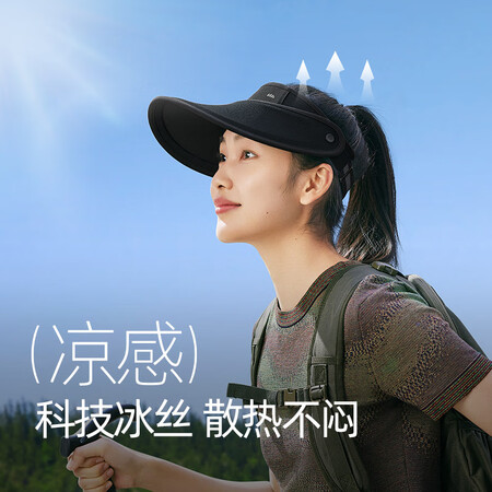 口碑曝光蕉下（beeuder）防晒帽女遮阳帽空顶太阳帽子春秋防紫外线礼物天际 石是不是真的好呢？说说三周感受分享！