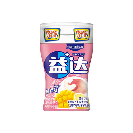 开箱曝光益达（Extra）无糖口香糖 零食糖果 混合水果味约70粒98g瓶评测反馈如何？分享两个月真相分享！