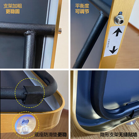 内行人评测娜兰斯 穿衣镜全身镜落地镜铝合金家用壁挂试衣卧室镜子贴性价比高不？了解三周心得分享！