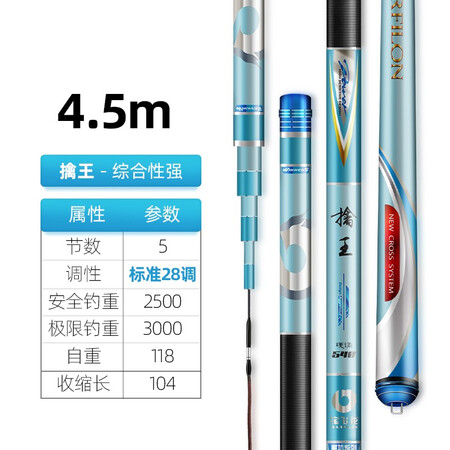 参考感受宝飞龙 擒王鱼竿手竿官方超轻超硬旗舰台钓竿鲤鲫鱼杆碳配置怎么样？真实评测体验曝光！