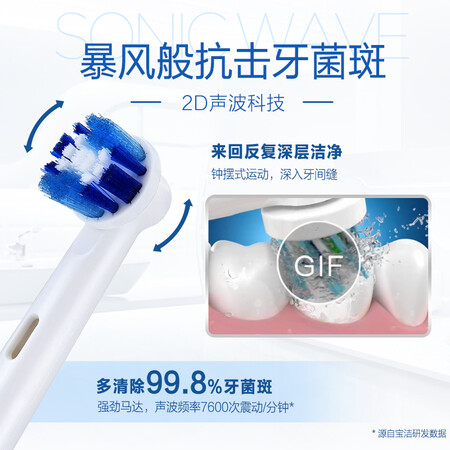 开箱分析欧乐B电动牙刷成人 圆头牙刷情侣礼物充电式 D12清亮型参数怎么样？如何使用感受揭秘！