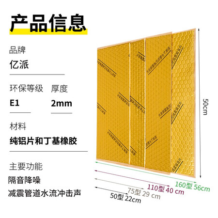 真实感受说说亿派 包110下水管道隔音棉阻尼片 隔音板卫生间消音棉下值不值的买？使用半年分享感受！