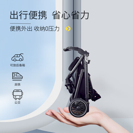 用心点评Newstars婴儿推车高景观双向可坐躺超轻便折叠四轮避震手推车婴儿车 巴赫粉使用后评价好吗？使用2个月感受如何！