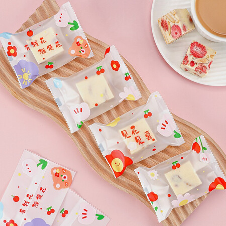 深入揭秘劣狐狐 雪花酥包装袋原创包装纸曲奇饼干奶枣透明机封袋还可以吗？网上正品多吗？！