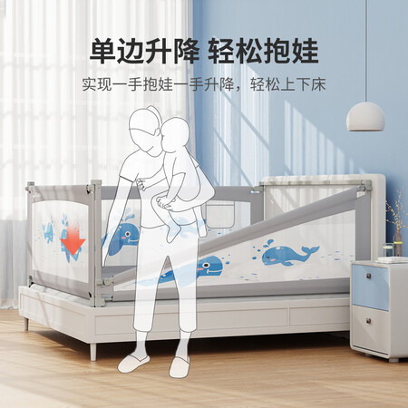 看看吐槽M-CASTLE德国床围栏婴儿童床上防摔床护栏宝宝床边防掉床挡板 莫兰迪灰1.8质量到底好不好？是否还行入手前必看！！