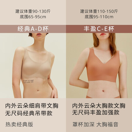 分析体验点评NEIWAI内外礼盒装新款云朵无尺码内衣女无钢圈文胸吊带升级无痕舒适胸罩 【真实体验诉说？质量反馈评测实际情况！！