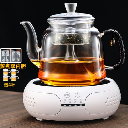 boru HOME加厚玻璃蒸煮一体茶壶煮茶器1.3L大容量蒸汽喷用后真实反馈_http://www.meifudie.com_好物_第1张