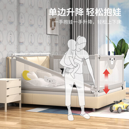 分享吐槽M-CASTLE床围栏婴儿童防摔床护栏宝宝防掉安全挡板1.8米参数如何？看一看？！