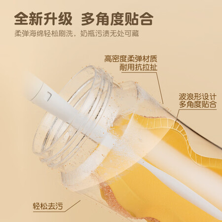 全新感受贝亲 (Pigeo) 奶瓶刷 海绵奶瓶刷 360度旋转 奶瓶清洁 EA1评价如何？优缺点探讨评测揭秘！！