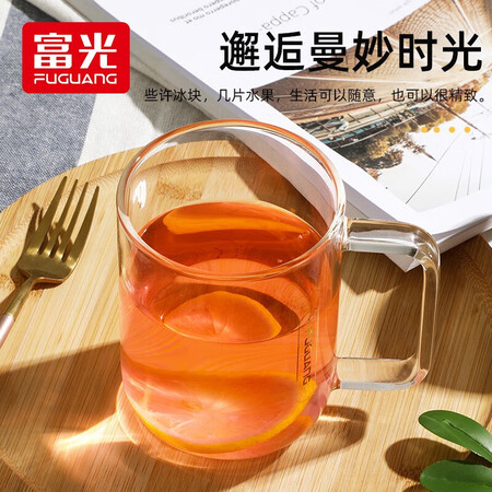 高手解密富光凡生系列玻璃杯 男女花茶杯子单层果汁杯牛奶杯带把参数怎么样？内行分析实际情况！