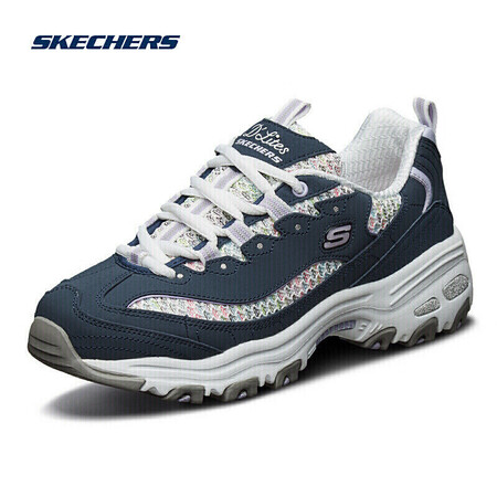反馈体验斯凯奇（Skechers）女彩色流线熊猫鞋潮流厚底老爹鞋13144可以入手的吧？值得入手吗！